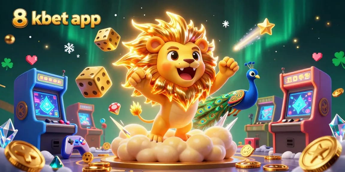 Experience the excitement of the 8xbet app with vibrant casino-themed 3D illustration.