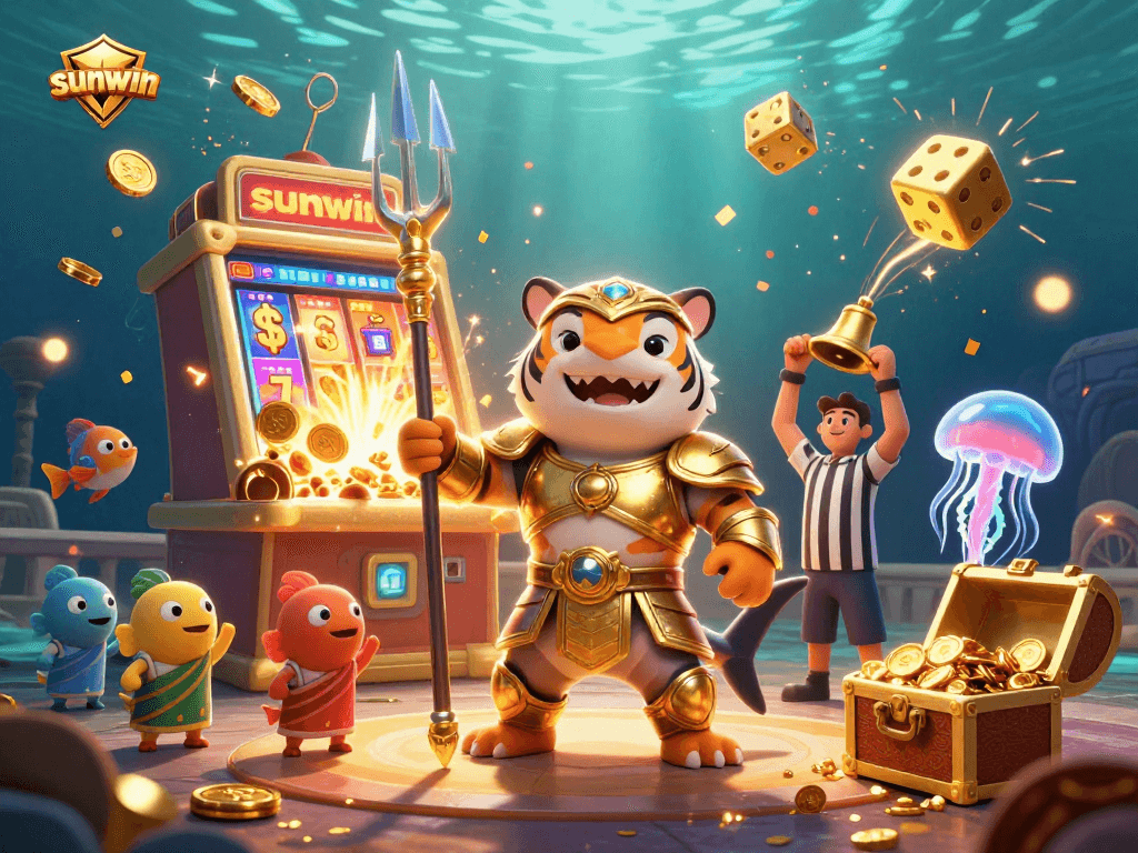 Experience thrilling slots and jackpots at sunwin's vibrant underwater casino