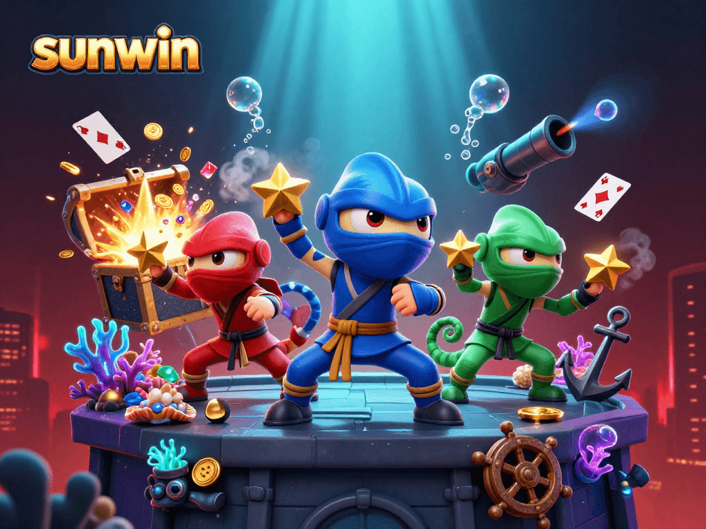 Experience thrilling action in the sunwin casino world with ninja chameleons and treasures