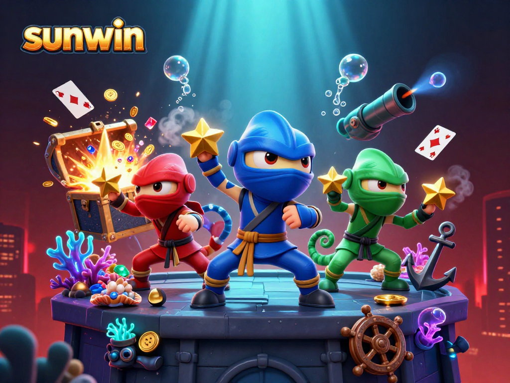 Experience thrilling action in the sunwin casino world with ninja chameleons and treasures