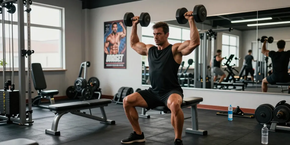 Anabolika Shop showcasing a bodybuilder training intensely in a modern gym, emphasizing muscle growth and dedication.