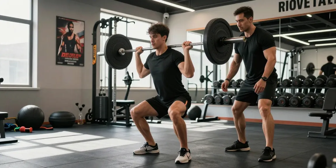 Anabolika Shop - Fitnessszene mit Athleten, Gewichten und motivierenden Elementen für Muskelaufbau.