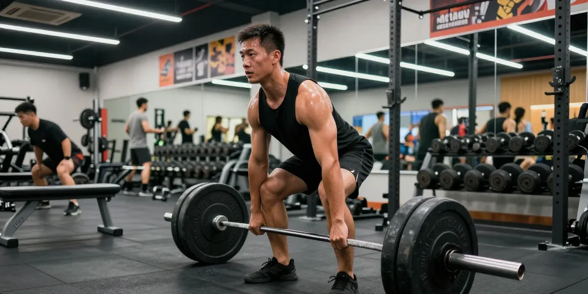 Anabolika Shop Deutschland präsentiert in einer energiegeladenen Fitnessstudio-Szene mit einem Bodybuilder, der Gewichte hebt und den Antrieb für Muskelzuwachs und Fitnesserfolg demonstriert.