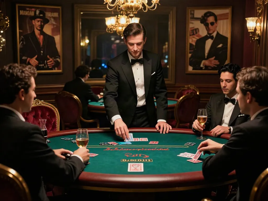 ROKOK88 link showcases an elegant mafia-themed online casino atmosphere.