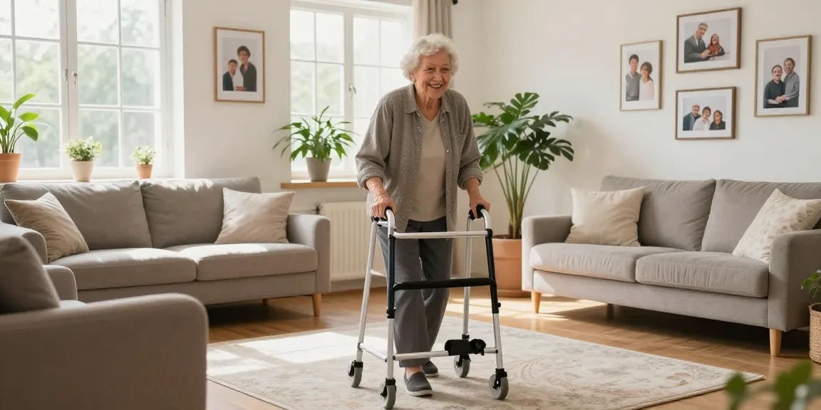 Buy nobility aids to enhance independence for seniors in a cozy living room setting.