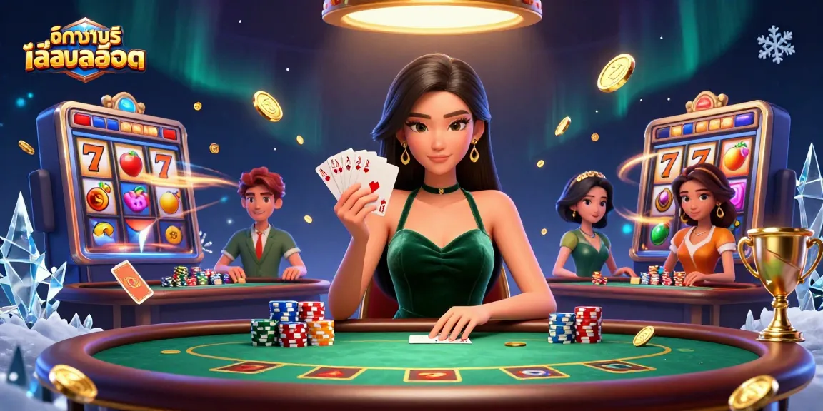 Experience ทดลองเล่นสล็อต with exciting slots and vibrant gameplay featuring a stunning casino setting.
