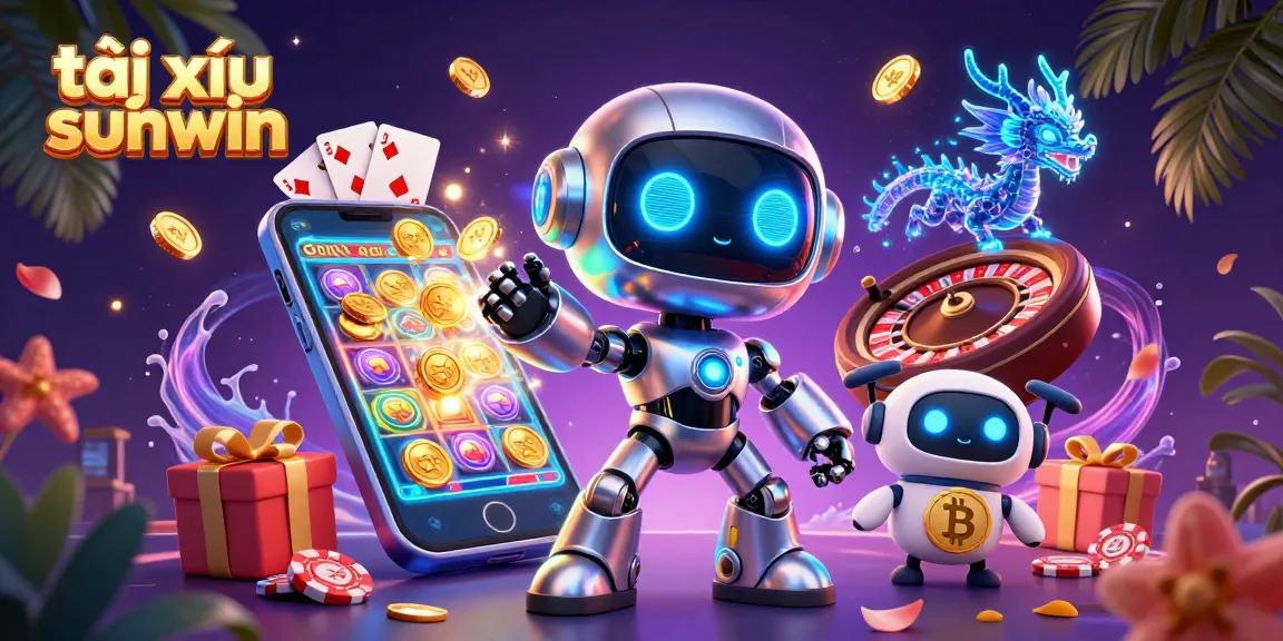 Engage in exciting tài xỉu sunwin gameplay with a captivating digital casino scene featuring vibrant visual elements.