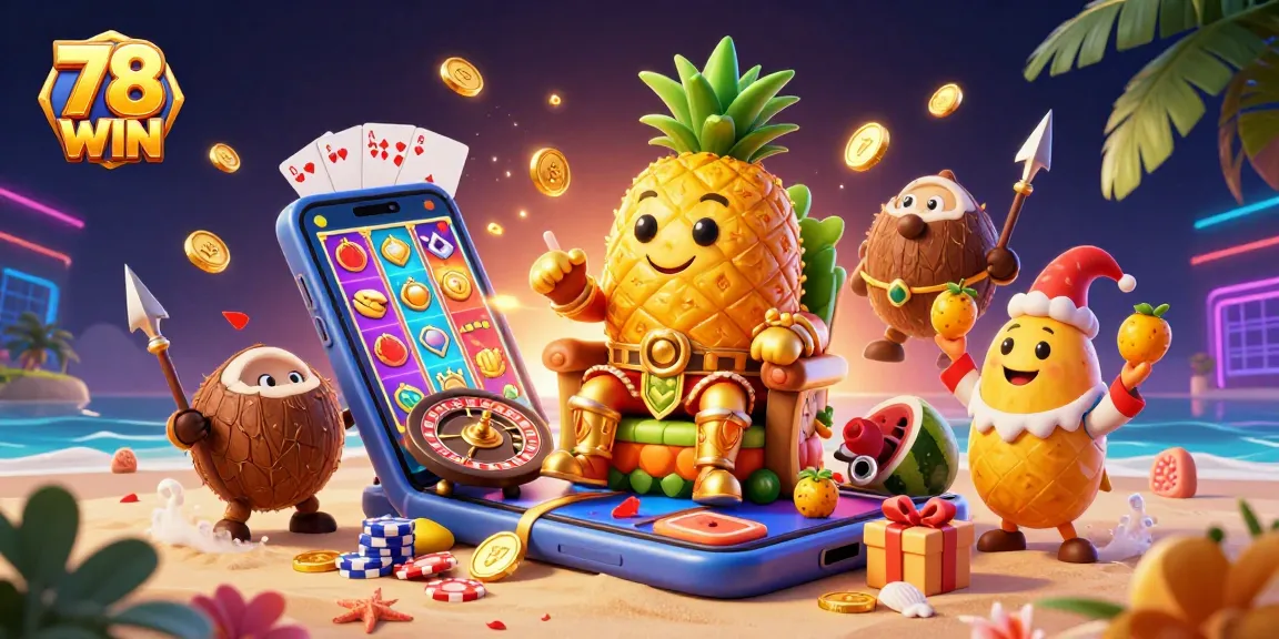 Experience thrilling gameplay at 78 WIN with vibrant slot machines and exciting gaming elements.