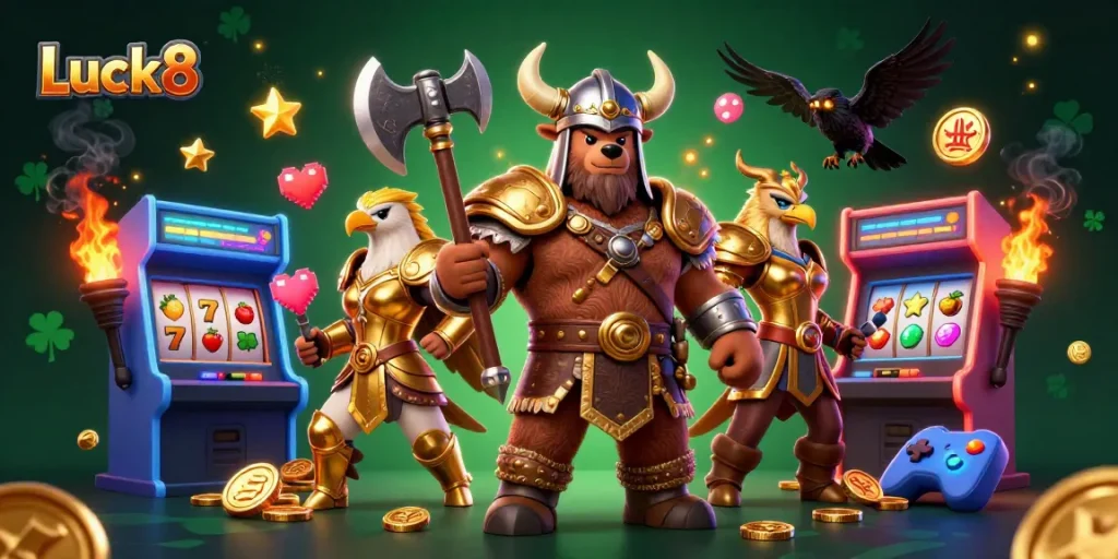 Join the action with Luck8 as Viking berserker and Valkyrie eagle conquer the casino!